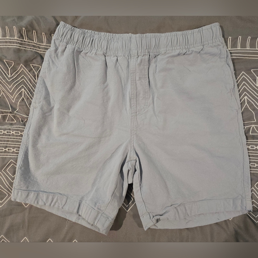 Free Fly Men's Stretch Canvas Bamboo Blend Elastic Light Blue Shorts